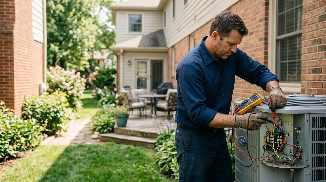 HVAC technician working near Macks Inn, ID